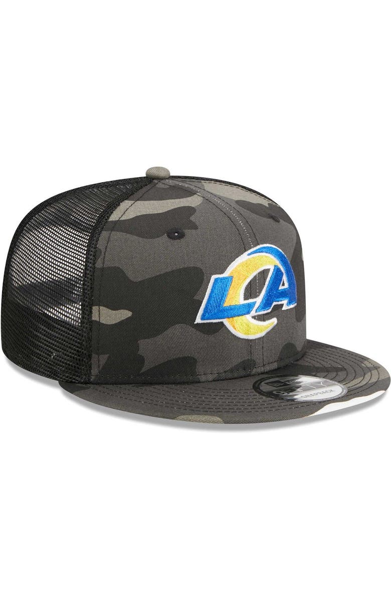 New Era Men's New Era Urban Camo Los Angeles Rams 9FIFTY Trucker Snapback Hat, Alternate, color, Camo