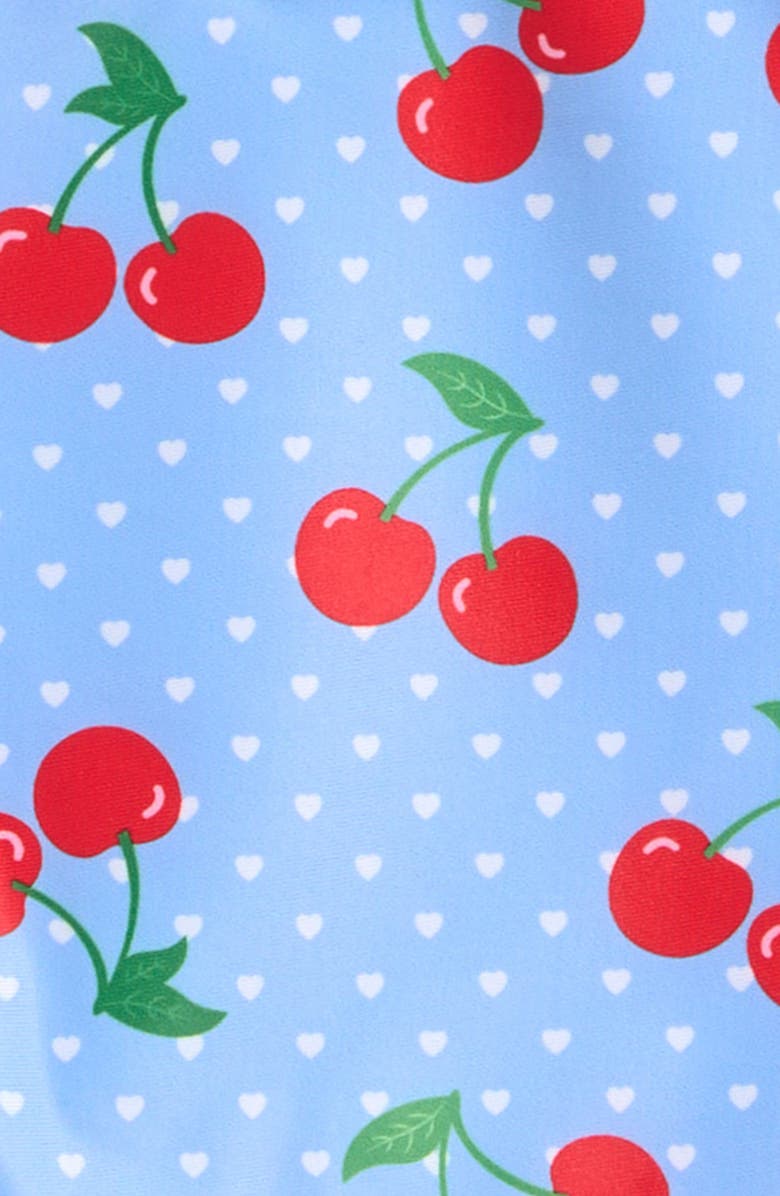 Ava & Yelly Kids' Geo Knot Two-Piece Swimsuit, Alternate, color, Blue