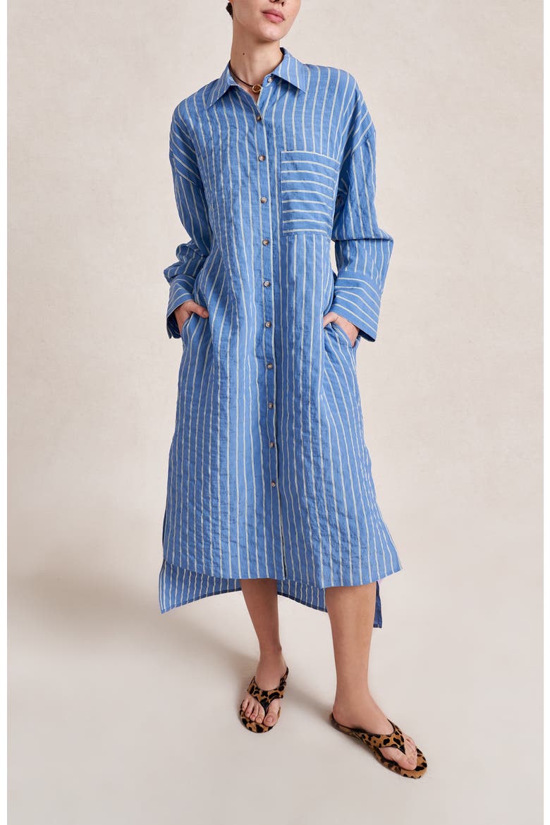 Tangier Shirt Dress, Alternate, color, Chambray