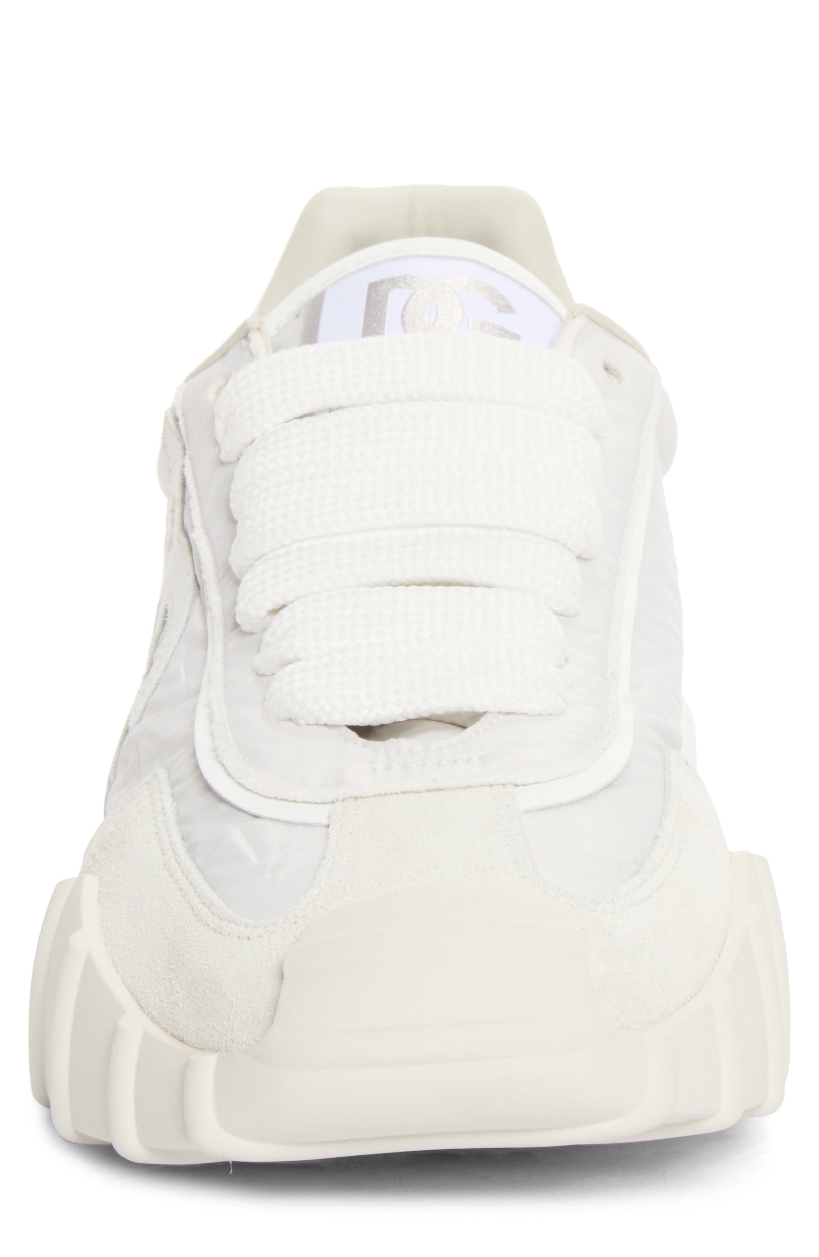 Leather & Textile Athletic Sneaker, Alternate, color, GRIGIO CHIARO