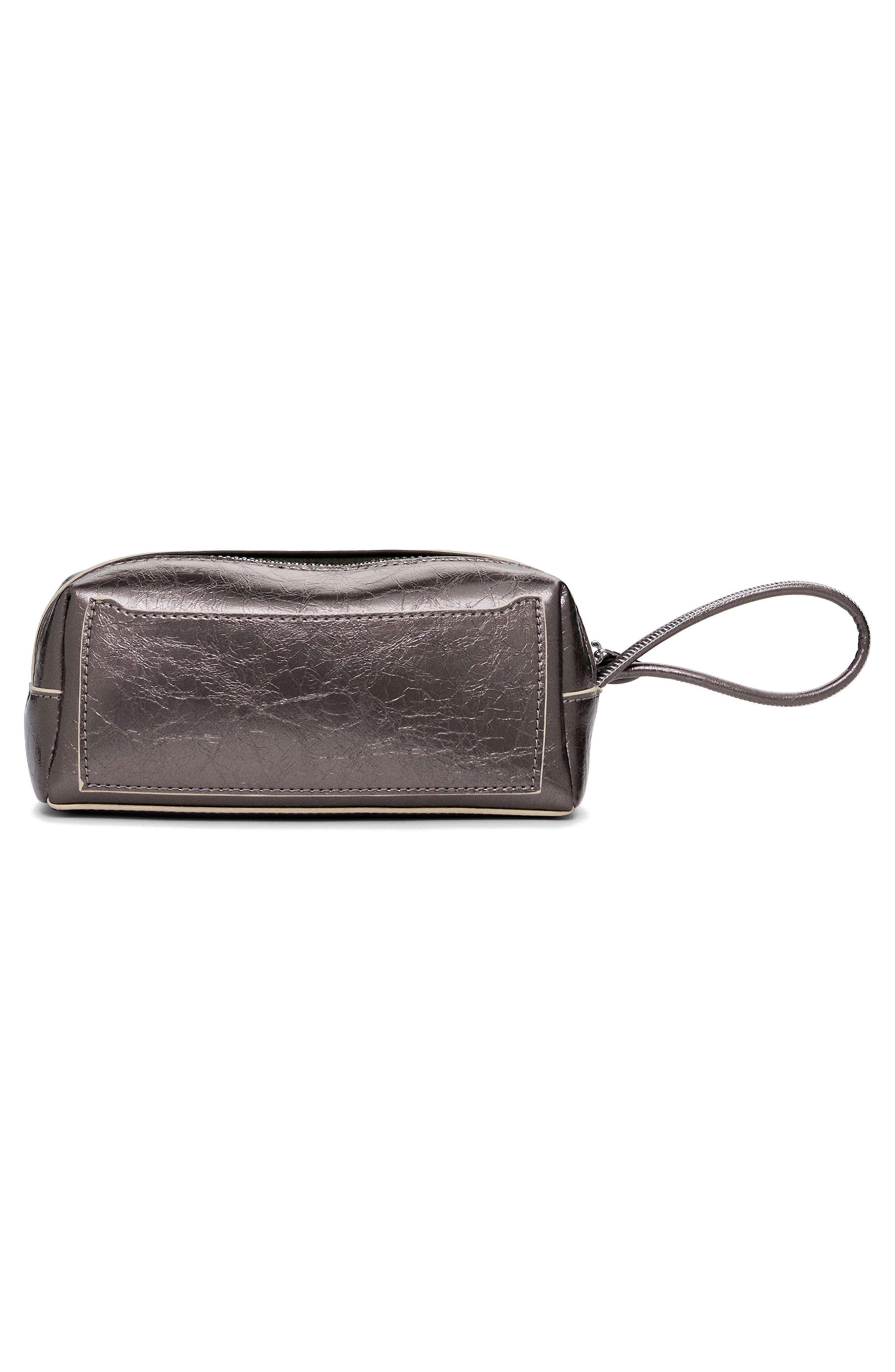 Desigual Metallic Faux Leather Wristlet, Alternate, color, 