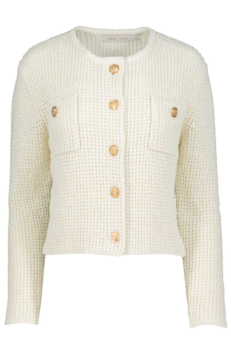 Bishop + Young Dakota Cardigan, Alternate, color, Ivory