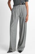 Vince High Waist Roman Check Pants