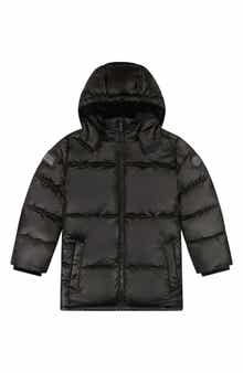 Andy & Evan Kids' Galactic Reversible Hodded Puffer Jacket