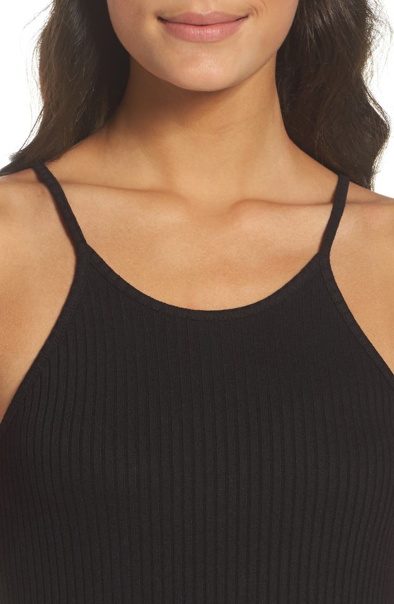 French Connection Tommy Body-Con Midi Dress, Alternate, color, Black