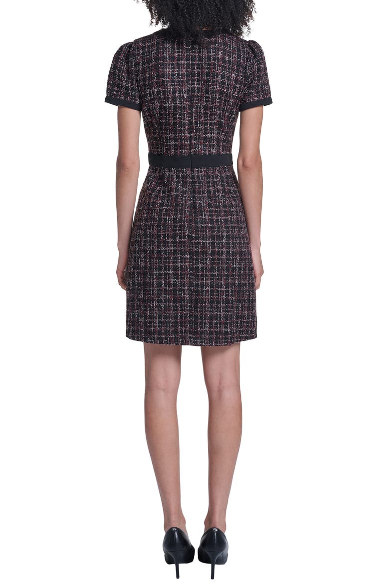 Tweed Sheath Dress, Alternate, color, BLACK MULTI/ BLACK