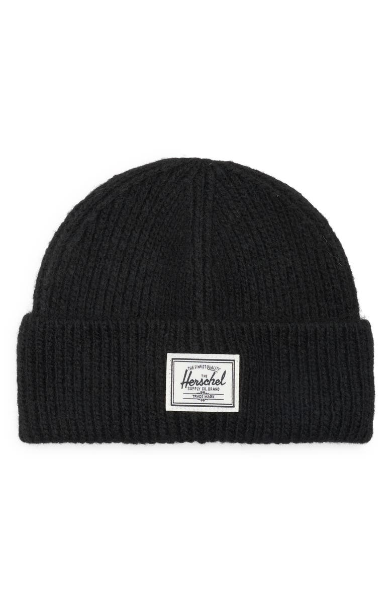 Herschel Supply Co. Supersoft Cuff Beanie, Main, color, Black