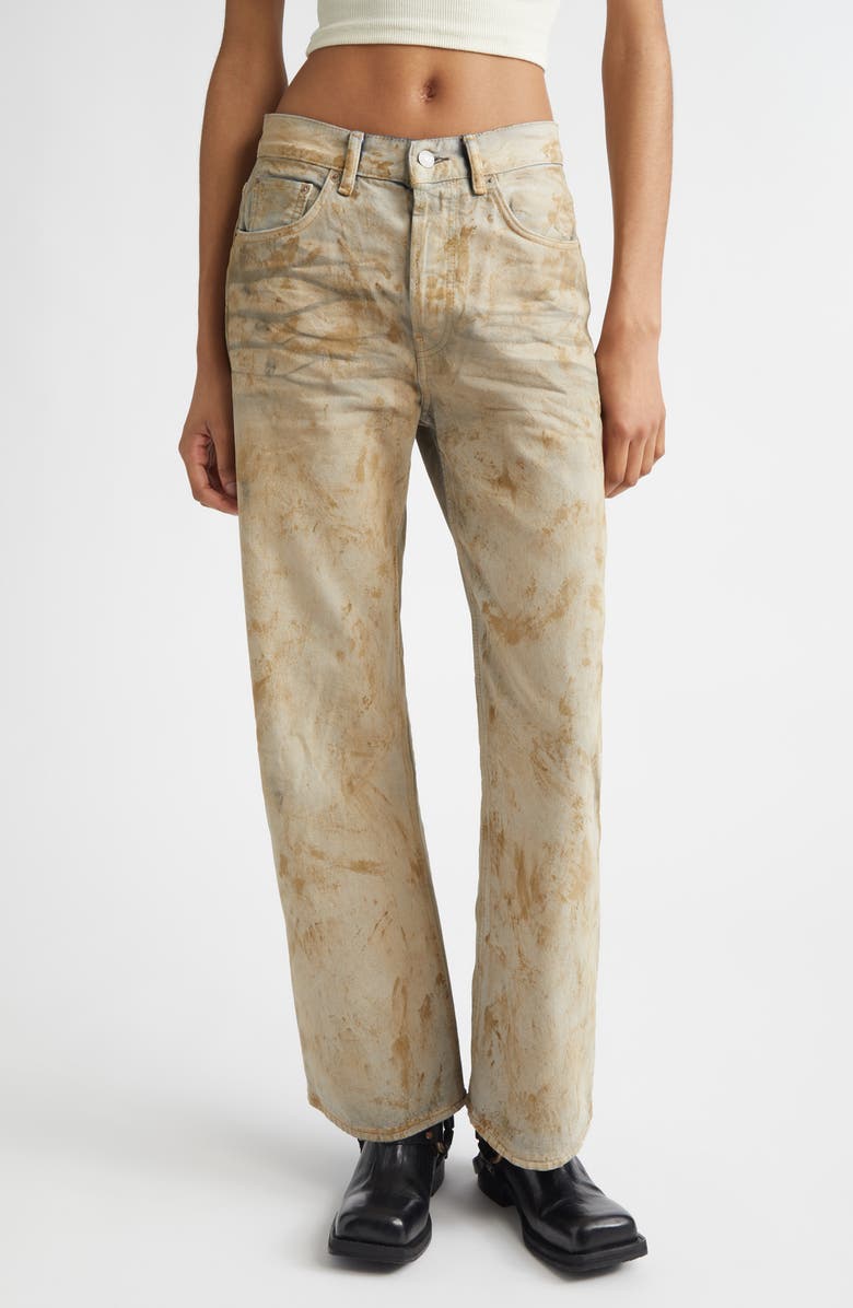 Acne Studios 2021 Regular Fit Jeans, Main, color, Sand Beige