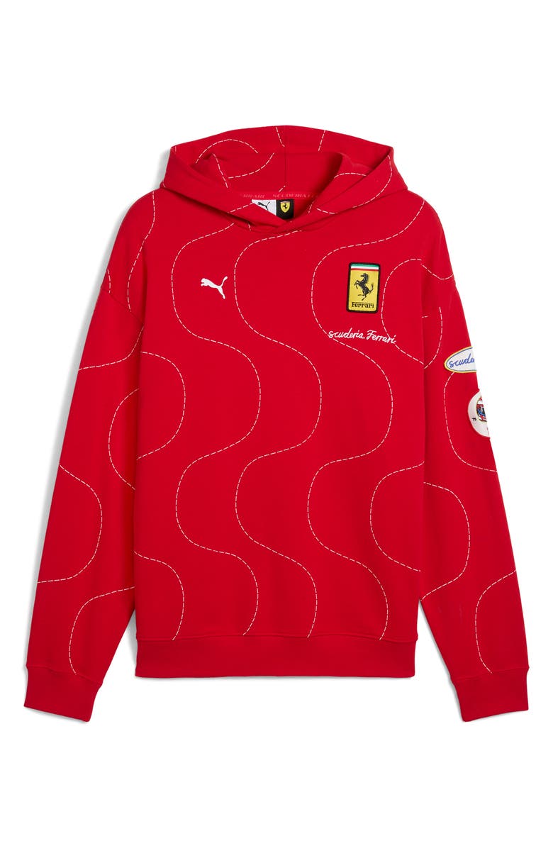 PUMA x Scuderia Ferrari Monza Cotton Hoodie, Alternate, color, Rosso Corsa