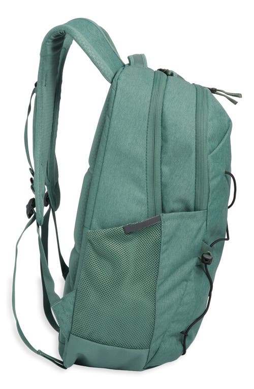 Shop The North Face Jester Water Repellent Backpack In Duck Green Dark Heather/black