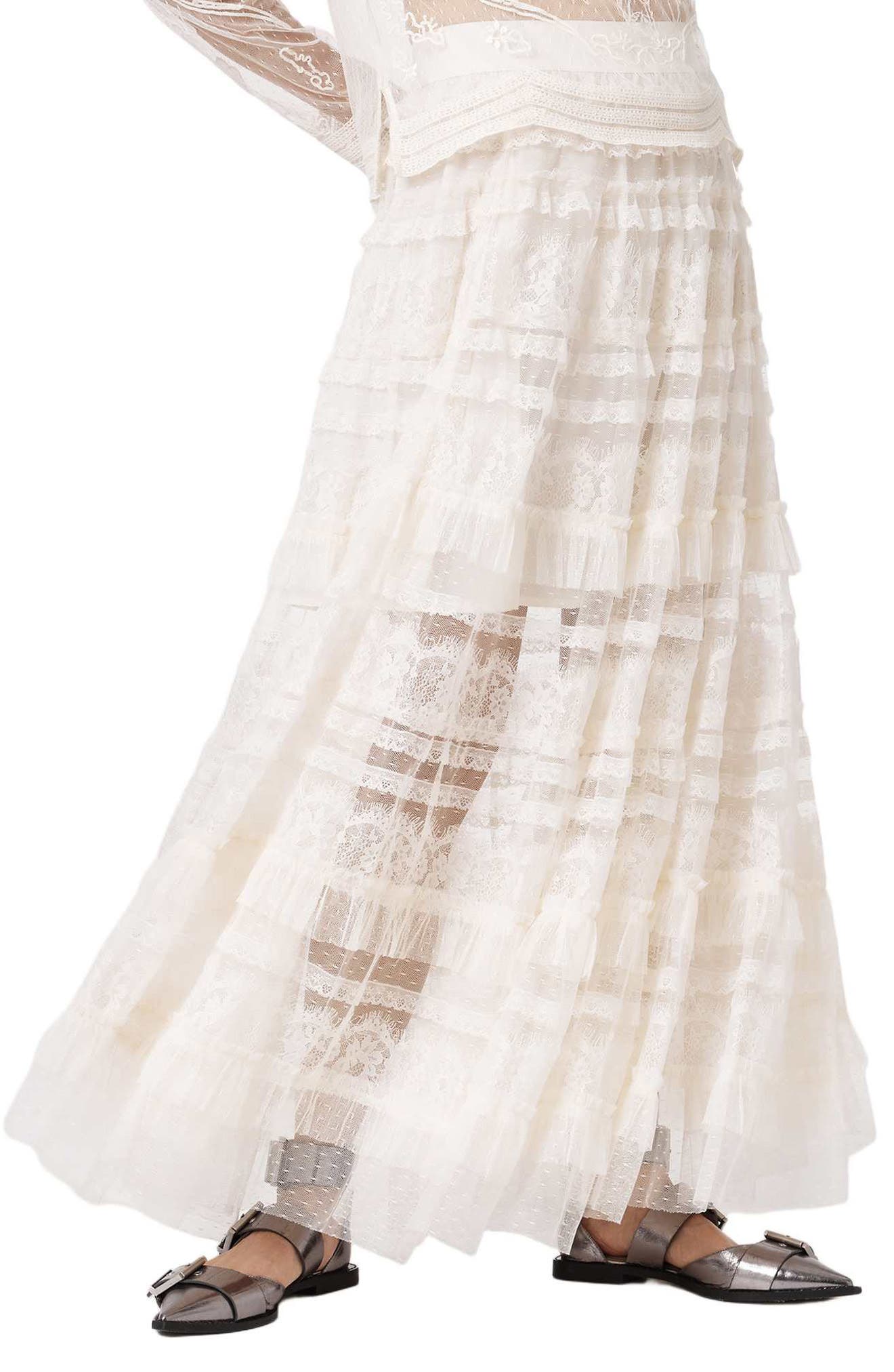 Arlea Lace & Tulle Skirt - image 1