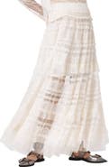 AllSaints Arlea Lace & Tulle Skirt