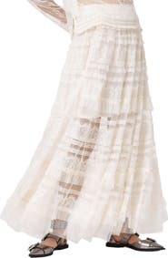 AllSaints Arlea Lace & Tulle Skirt