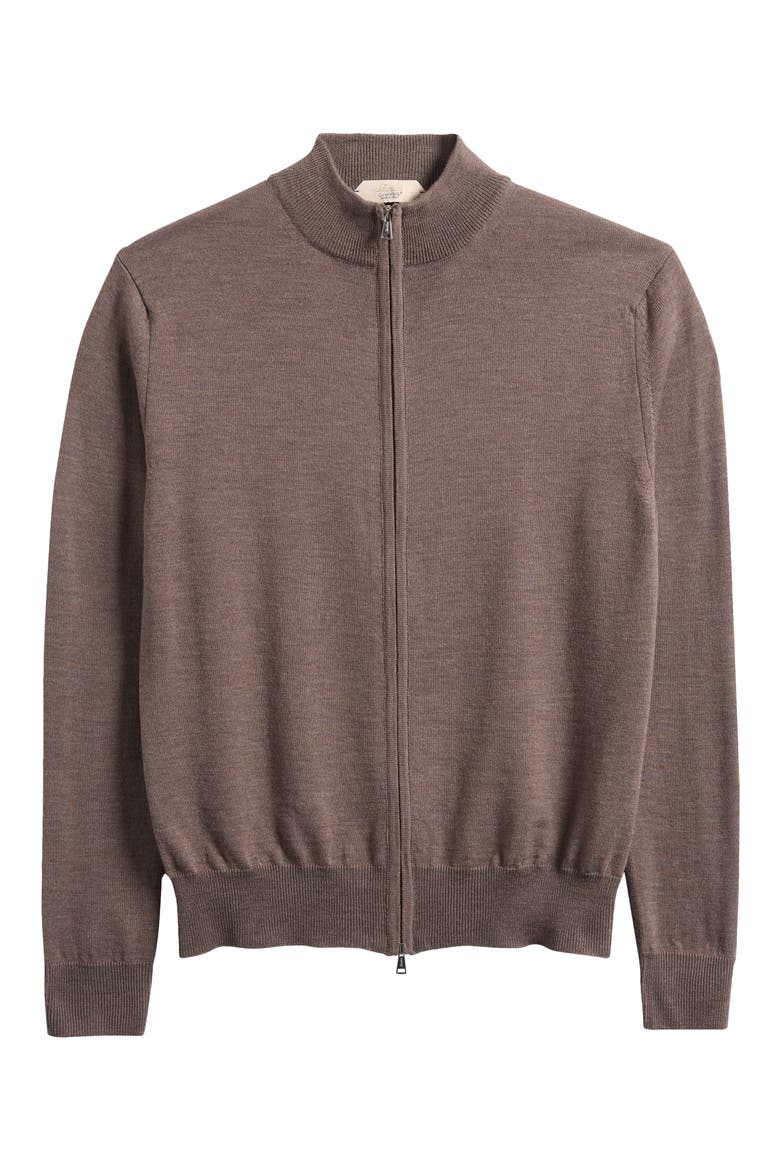 Cashwool® Full Zip Sweater, Alternate, color, ASH GREY