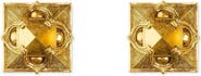 Astor & Orion Pyramid Studs Gold