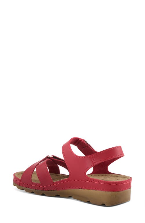 Flexus By Spring Step Strappy Sandal In Red
