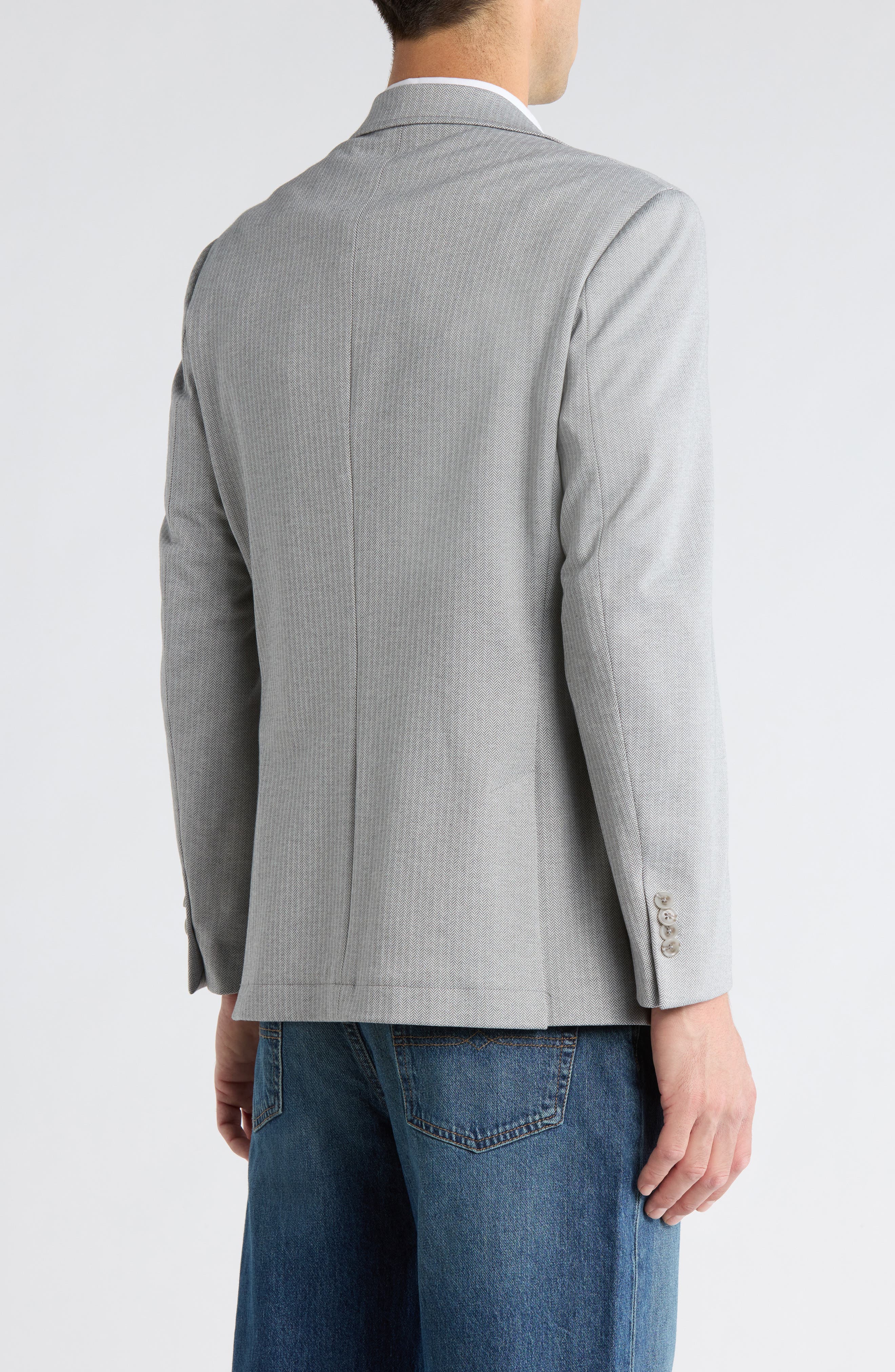 Herringbone Knit Sport Coat - image 2