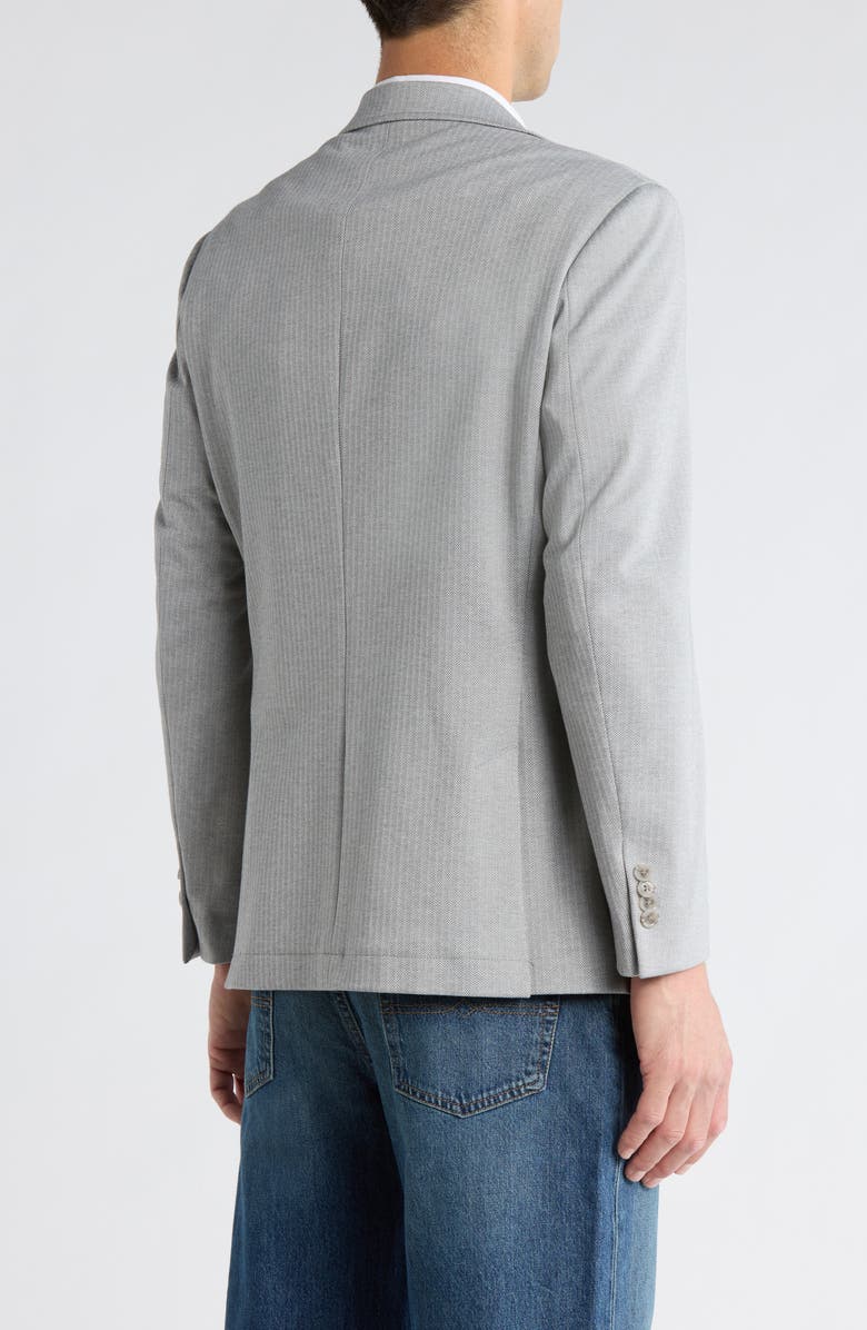 Lucky Brand Herringbone Knit Sport Coat, Alternate, color, Grey