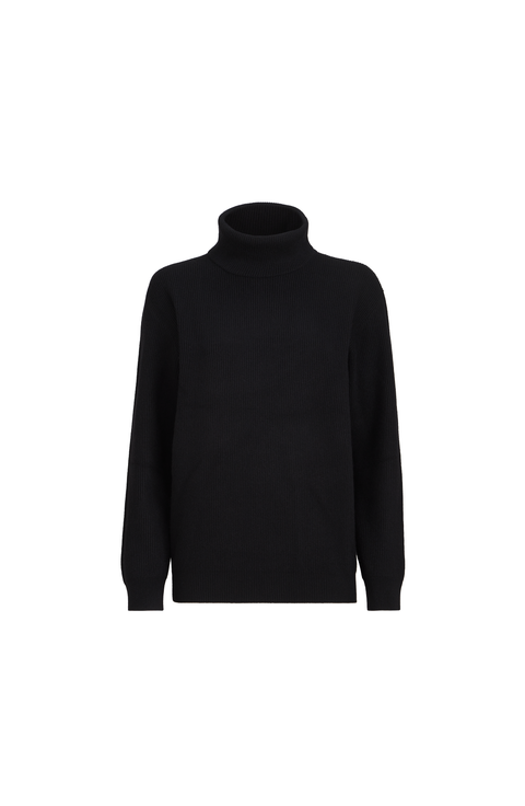 Cashmere English rib sweater