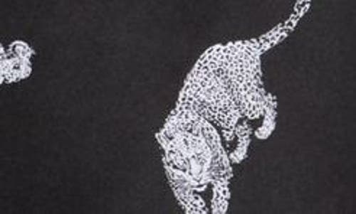 L Agence L'agence Dani Leopard Print Silk Button-up Shirt In Black/ivory Leopards