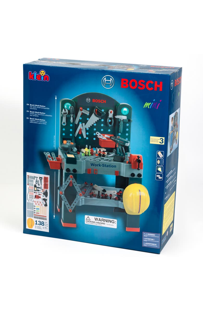 BOSCH Klein Theo Bosch Workstation Workbench Premium Toys for Kids Ages 3 Years & Up, Alternate, color, Multicolored
