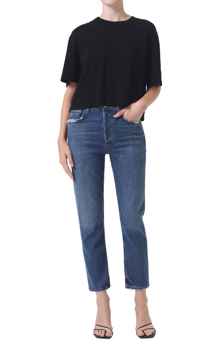 AGOLDE Riley High Waist Narrow Leg Jeans, Alternate, color,