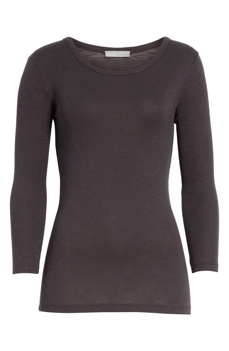 Vince Three Quarter Sleeve Crewneck Tee, Alternate, color, 