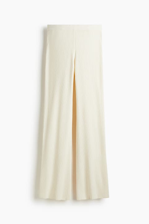 Rib-knit Trousers