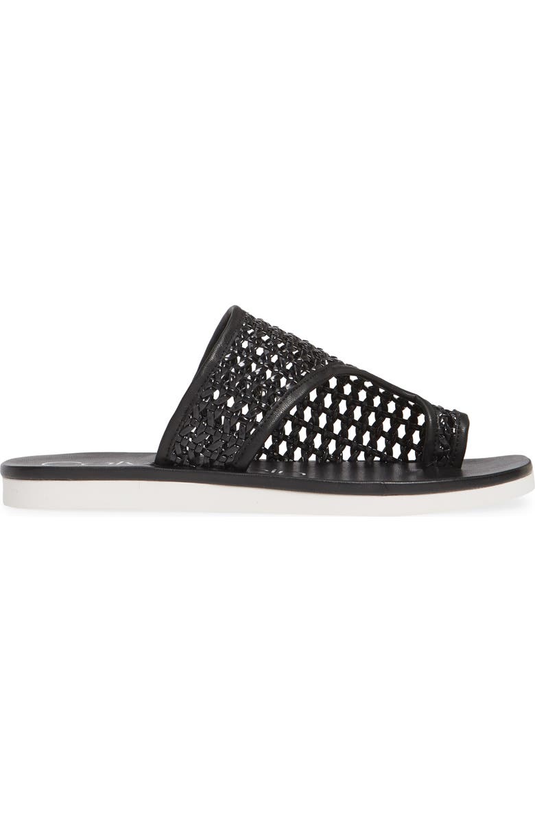 Calvin Klein Rilla Woven Slide Sandal, Alternate, color,