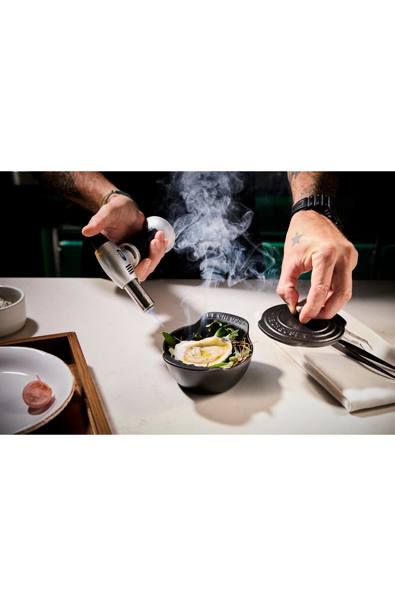 Le Creuset Gourmand Set of 4 1/3-Quart Enamel Cast Iron Cocotte with Lid, Alternate, color, Matte Black