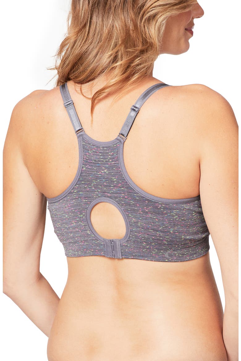 Cotton Candy Seamless Nursing Bra, Alternate, color, FLECK