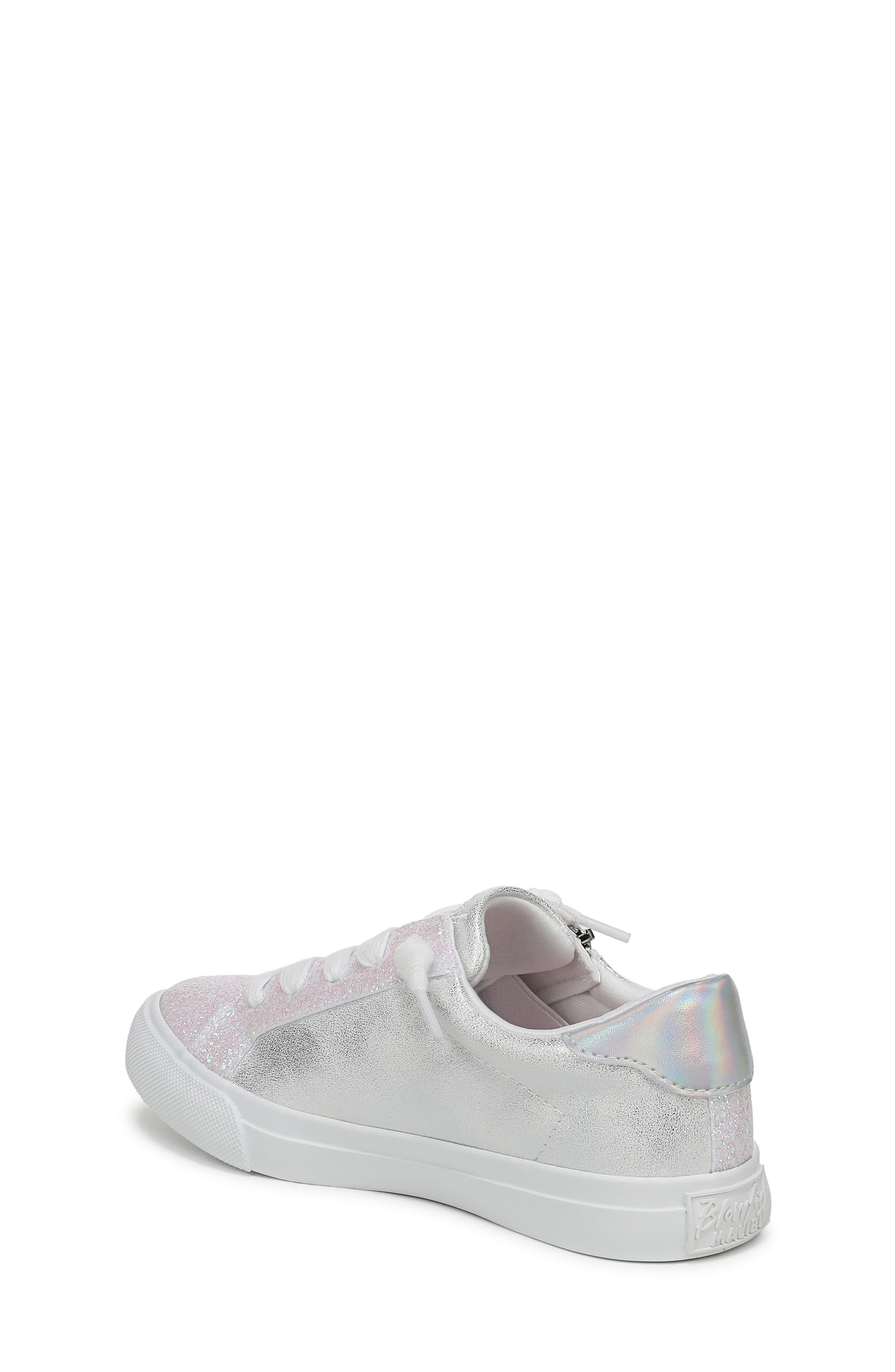 Kids' Perfect Glitter Sneaker, Alternate, color, WHITE