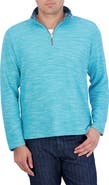 Robert Graham Ledson Space Dye Quarter Zip Top