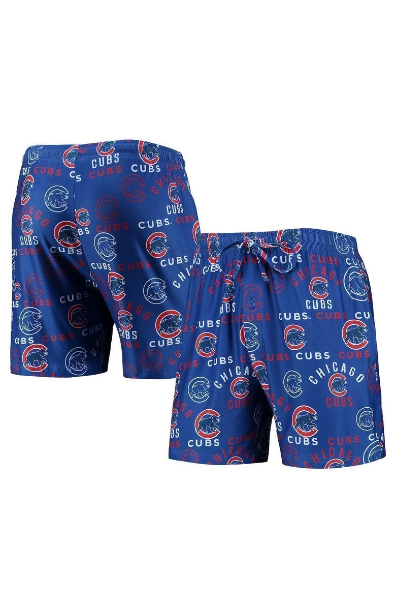CONCEPTS SPORT Men's Concepts Sport Royal Chicago Cubs Flagship Allover Print Knit Jam Shorts, Main, color, 