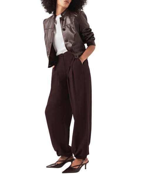 Balloon Leg Elasticated Trousers