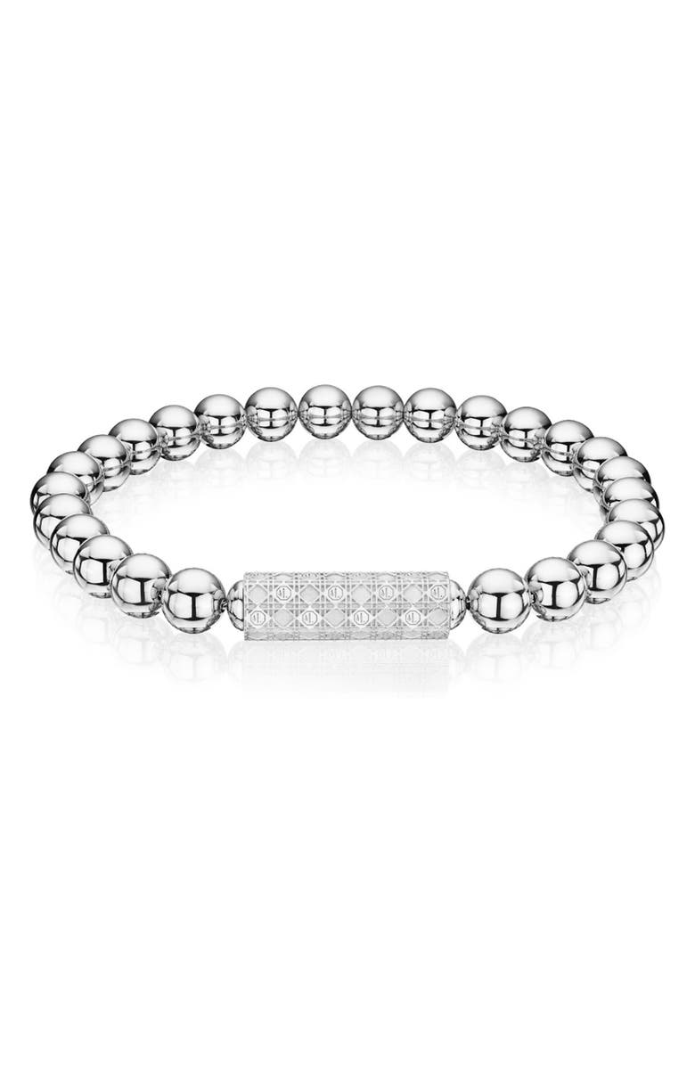 ManLuu Classic Beaded Necklace, Main, color, Sterling Silver