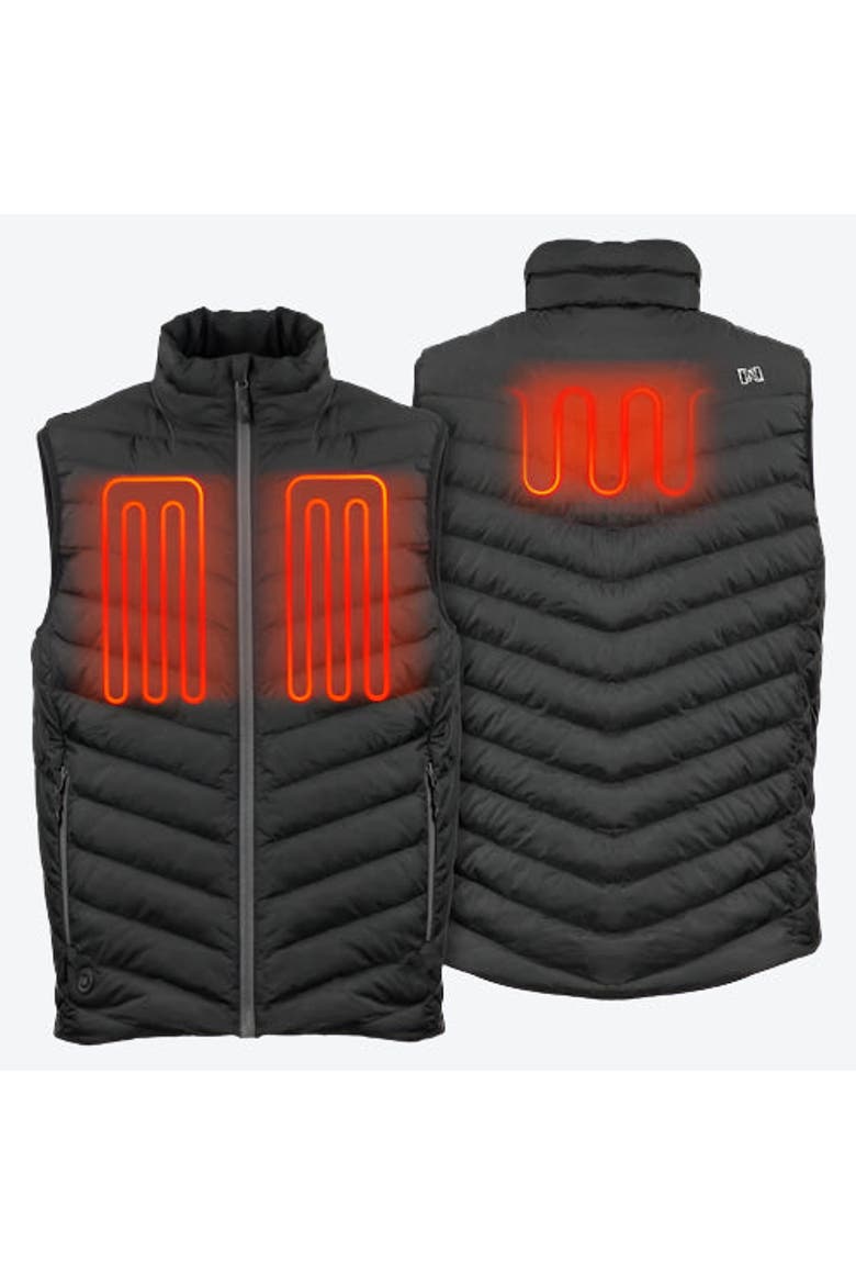 Backcountry Xtera Men's Heated Puffer Vest, Alternate, color, Black