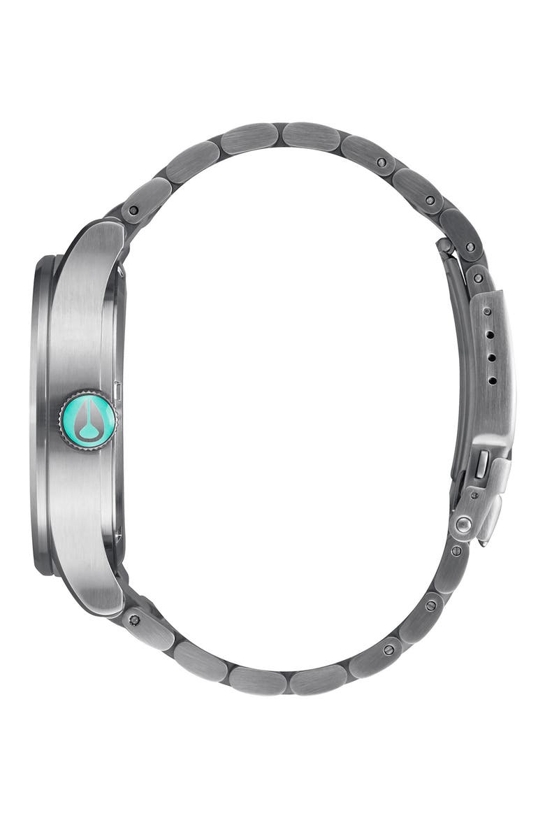 The Sentry Bracelet Watch, 42mm, Alternate, color, SILVER / TURQUOISE