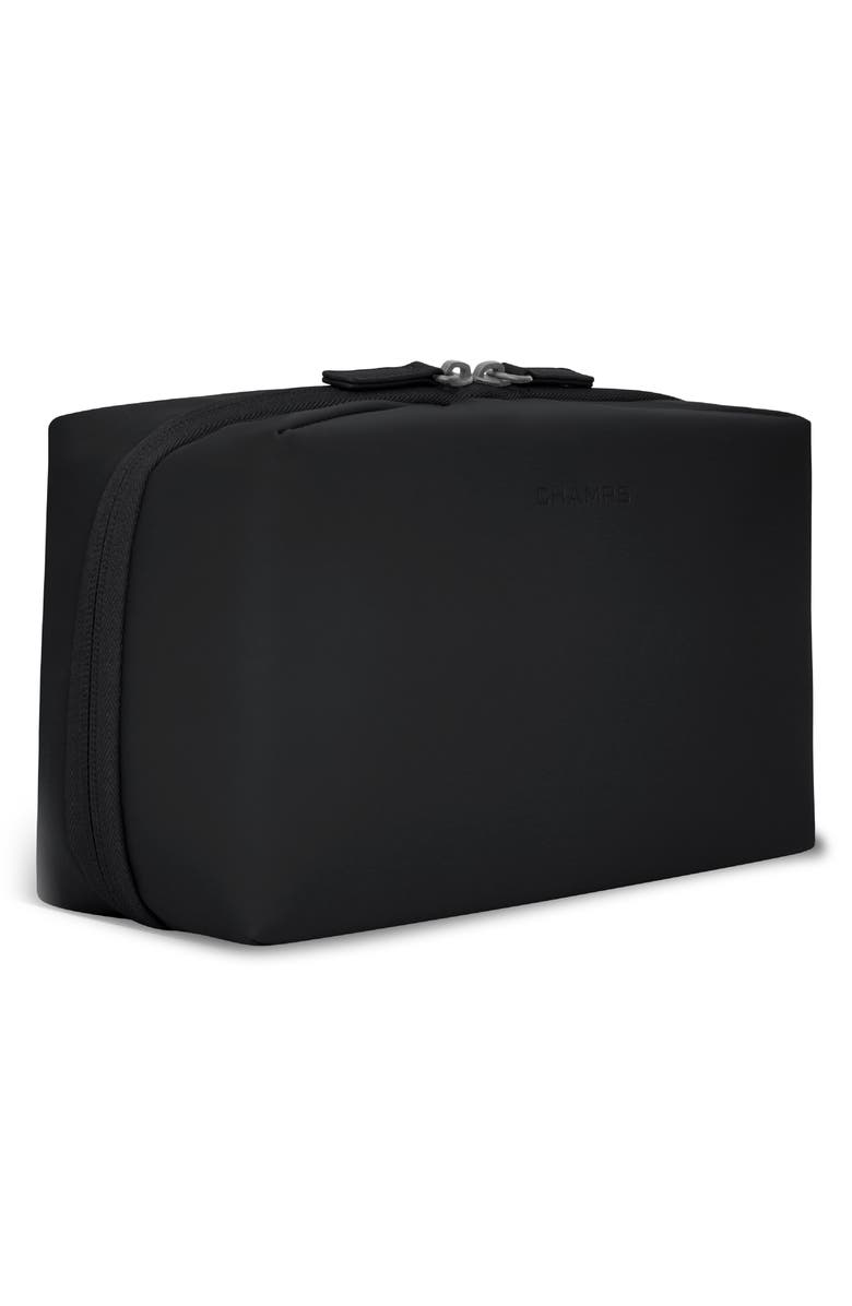 CHAMPS Onyx Waterproof Toiletry Bag, Alternate, color, Black