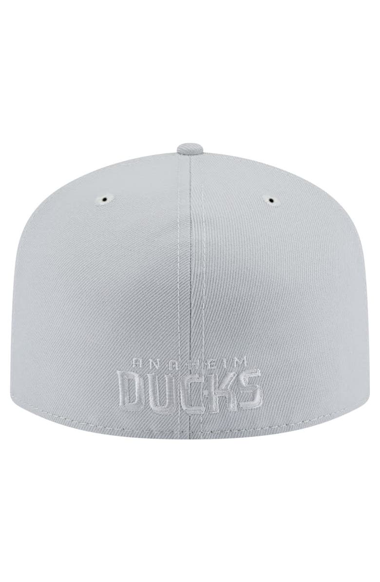 New Era Men's New Era Gray Anaheim Ducks Color Pack A-Frame 59FIFTY Fitted Hat, Alternate, color, 