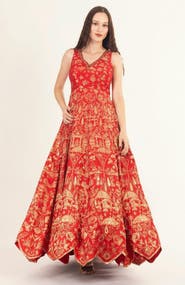 RAAS Azalea Jacquard Silk Gown