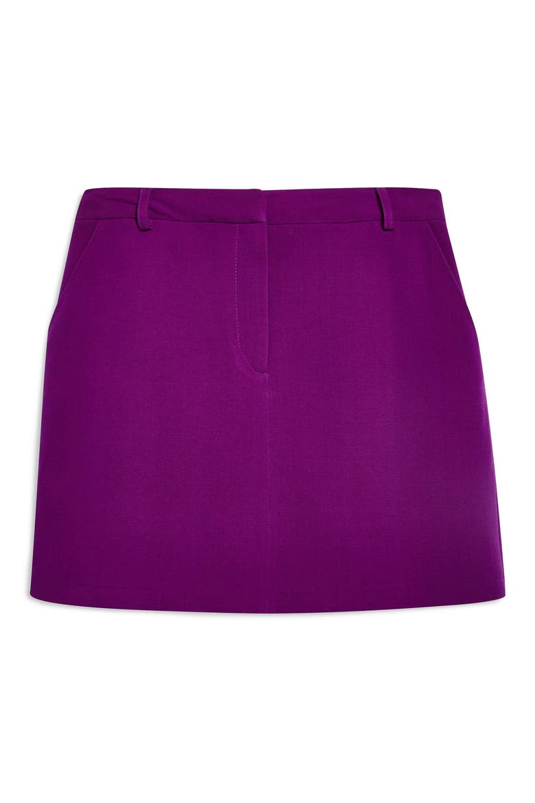 Eliza Pelmet Miniskirt, Alternate, color, PURPLE