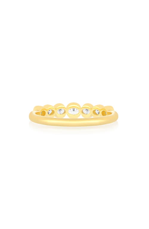 Ef Collection Half Bezel Oval Diamond Ring In Gold