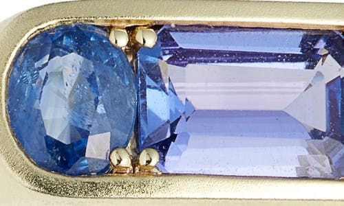 Meira T Tanzanite & Blue Sapphire Signet Ring In Blue
