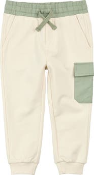 MILES THE LABEL Kids' Birch Sage Pocket Cargo Joggers