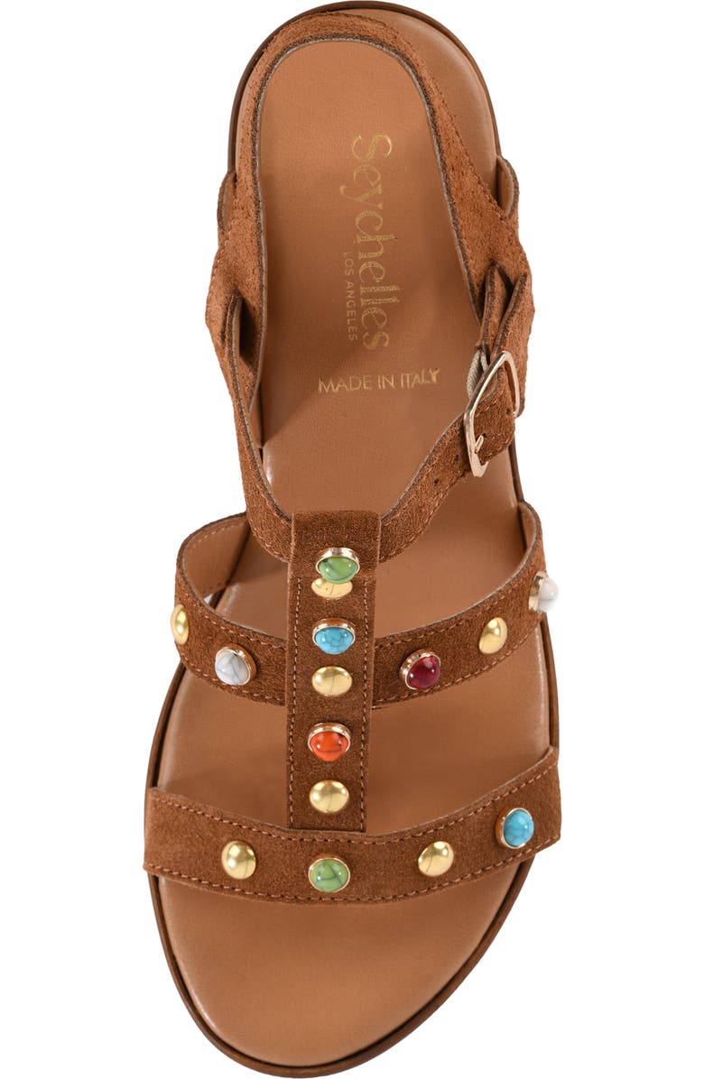 Seychelles Ticket to Ride Slingback Platform Wedge Sandal, Alternate, color, Brown