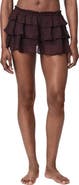 AllSaints Ruffle Silk Skort
