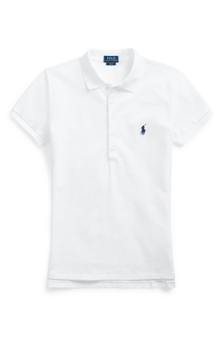 Polo Ralph Lauren Julie Piqué Polo, Alternate, color, White
