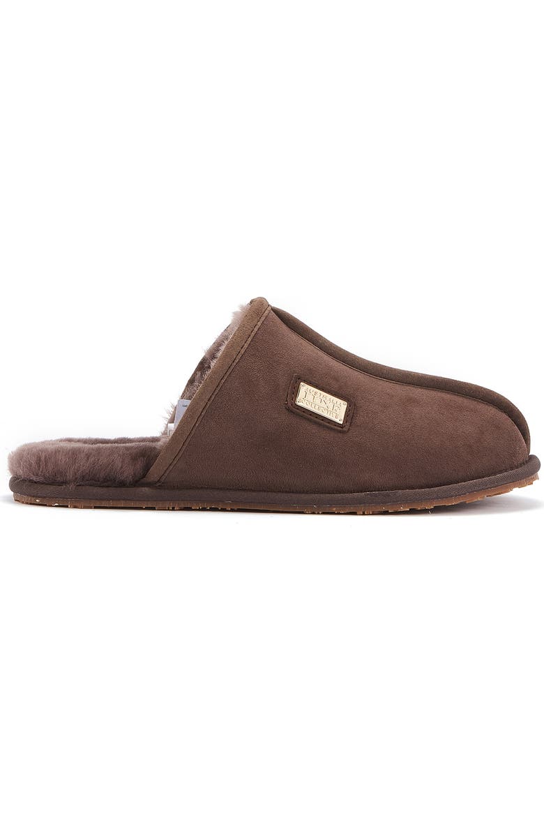 Australia Luxe Collective Twinface Sheepskin Genuine Shearling Lined Scuff Slipper, Alternate, color, Burnt