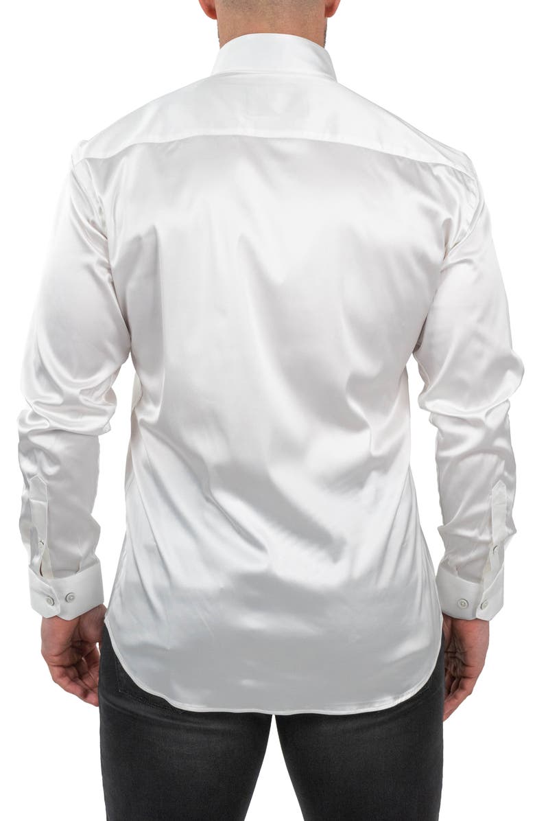 Maceoo Ceremony Prince Button-Up Shirt, Alternate, color, White